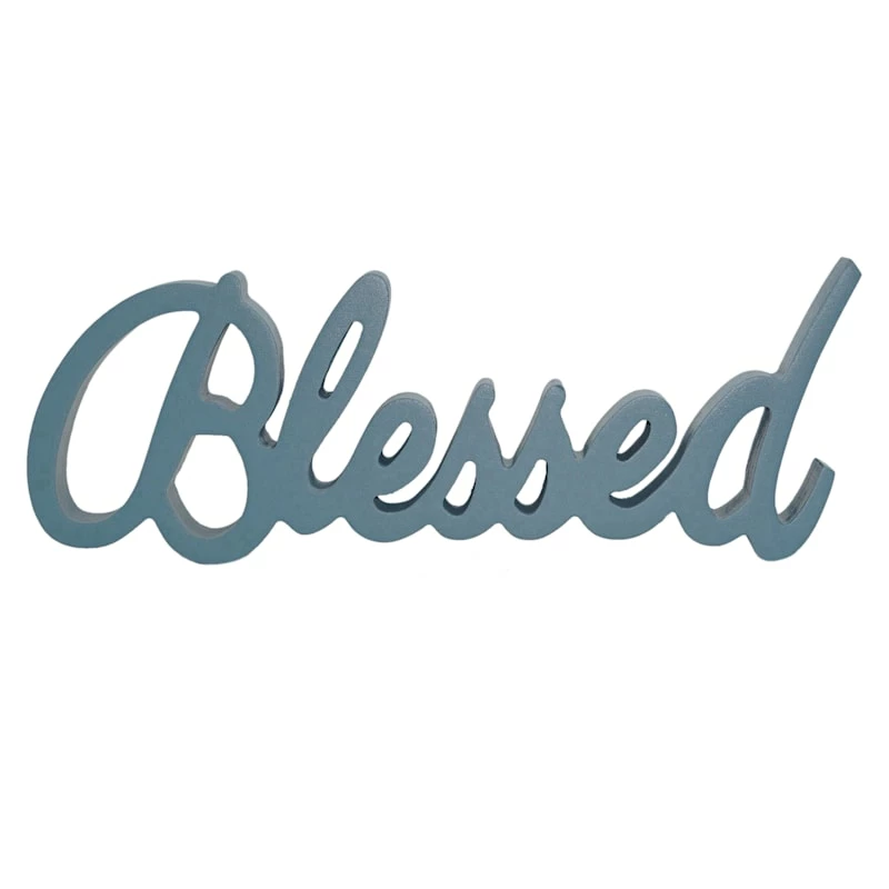 Grace Mitchell Blessed Cutout Sign, 13x5 3 Grace Mitchell Blessed Cutout Sign, 13x5