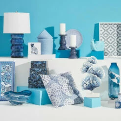 Grace Mitchell Blue & White Print Wood Decorative Tray, 18x12 5 Grace Mitchell Blue & White Print Wood Decorative Tray, 18x12 -Home Decoration Sales Shop grace mitchell blue white print wood decorative tray 18x12 2