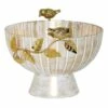 Grace Mitchell Gold Bowl With Iron Leaves & Caste Bird 2 Grace Mitchell Gold Bowl With Iron Leaves & Caste Bird -Home Decoration Sales Shop grace mitchell gold bowl with iron leaves caste bird