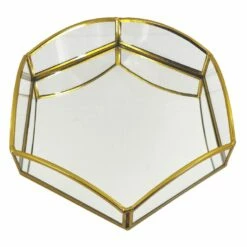 Grace Mitchell Gold Edge Mirror Tray, 10" 6 Grace Mitchell Gold Edge Mirror Tray, 10" -Home Decoration Sales Shop grace mitchell gold edge mirror tray 10 1