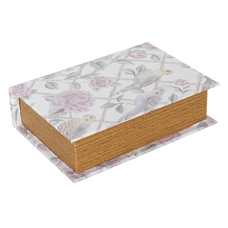 Grace Mitchell Lilac Printed Book Box, 9x6 3 Grace Mitchell Lilac Printed Book Box, 9x6