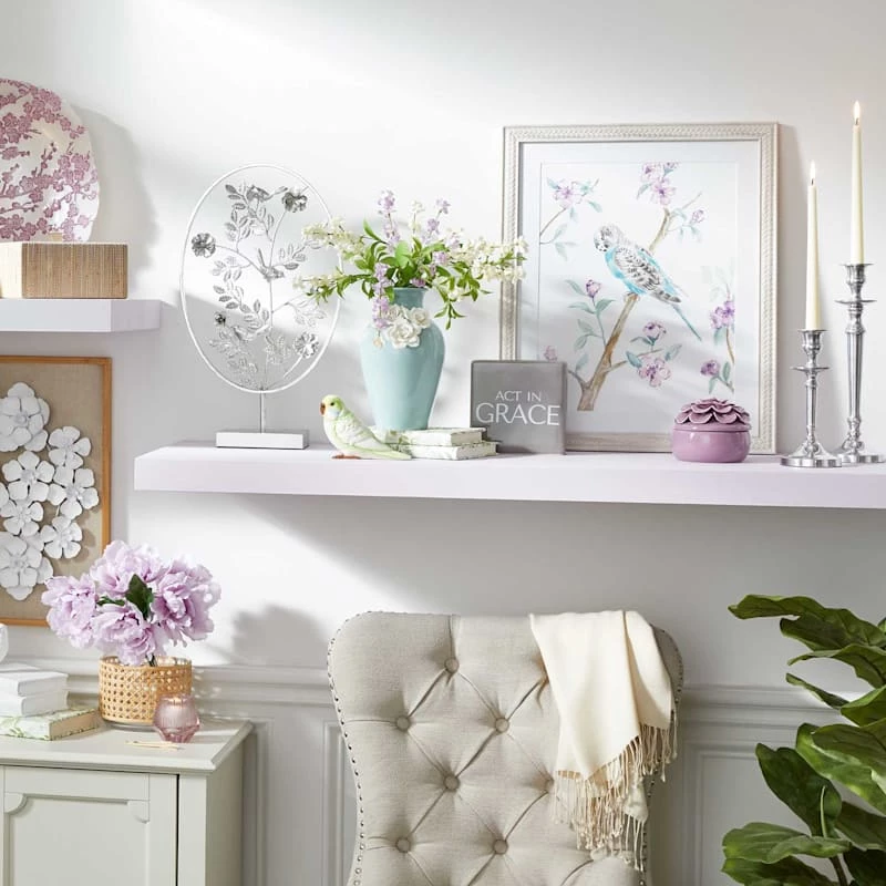 Grace Mitchell Purple Floral Jewelry Box, 4" 4 Grace Mitchell Purple Floral Jewelry Box, 4" - Image 2