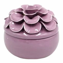 Grace Mitchell Purple Floral Jewelry Box, 4"