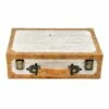 Grace Mitchell Vintage Style Wooden Suitcase Decor, 12" 2 Grace Mitchell Vintage Style Wooden Suitcase Decor, 12" -Home Decoration Sales Shop grace mitchell vintage style wooden suitcase decor 12