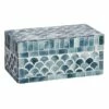 Grey Mosaic Decorative Box, 7x3 2 Grey Mosaic Decorative Box, 7x3 -Home Decoration Sales Shop grey mosaic decorative box 7x3 1