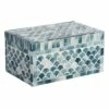 Grey Mosaic Decorative Box, 8x4 1 Grey Mosaic Decorative Box, 8x4 -Home Decoration Sales Shop grey mosaic decorative box 8x4 1