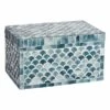 Grey Mosaic Decorative Box, 9x5 2 Grey Mosaic Decorative Box, 9x5 -Home Decoration Sales Shop grey mosaic decorative box 9x5 1