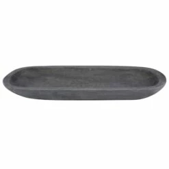 Grey Wooden Look Tray, 18x6.5