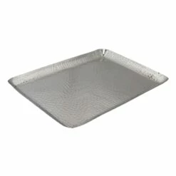 Hammered Aluminum Decorative Tray, 14x10