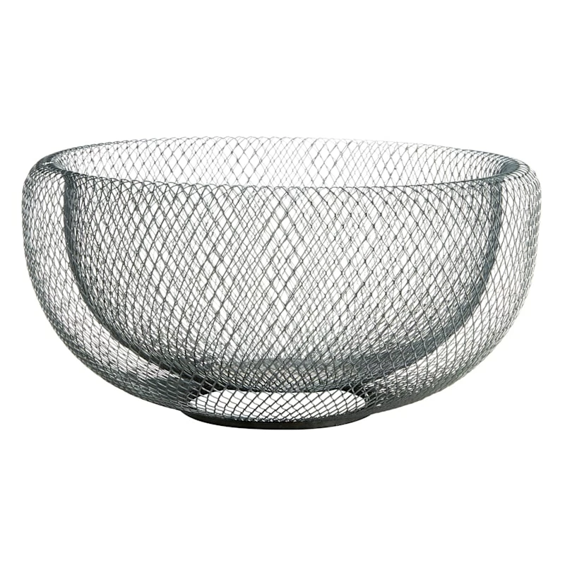 Honeybloom Black Metal Wire Bowl, 11" 3 Honeybloom Black Metal Wire Bowl, 11"