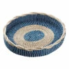 Honeybloom Blue Oval Seagrass Tray, 18x16 1 Honeybloom Blue Oval Seagrass Tray, 18x16 -Home Decoration Sales Shop honeybloom blue oval seagrass tray 18x16 1
