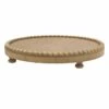 Honeybloom Decorative Footed Round Wood Tray, 12" 2 Honeybloom Decorative Footed Round Wood Tray, 12" -Home Decoration Sales Shop honeybloom decorative footed round wood tray 12
