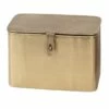 Honeybloom Gold Metal Decorative Box, 9" 2 Honeybloom Gold Metal Decorative Box, 9" -Home Decoration Sales Shop honeybloom gold metal decorative box 9