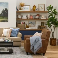 Honeybloom Ivory & Blue Striped Decorative Box, 6x5 -Home Decoration Sales Shop honeybloom ivory blue striped decorative box 6x5 7