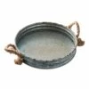 Iron Tray With Rope Handles, 13x2 1 Iron Tray With Rope Handles, 13x2 -Home Decoration Sales Shop iron tray with rope handles 13x2 1