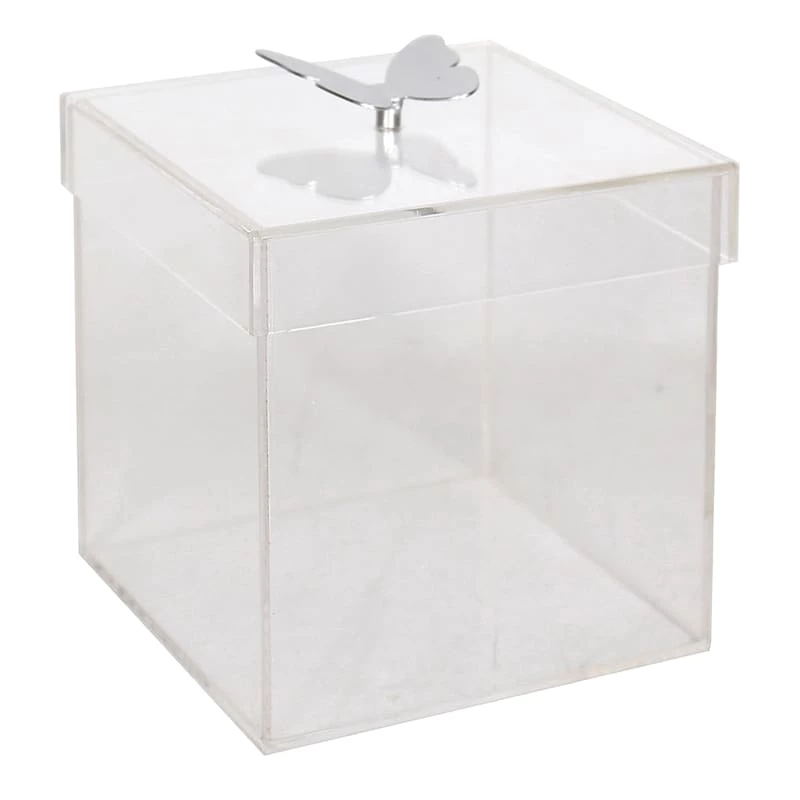 Laila Ali Acrylic Box With Butterfly, 6" 3 Laila Ali Acrylic Box With Butterfly, 6"