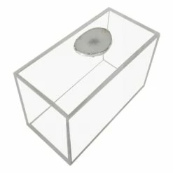 Laila Ali Clear Acrylic Decorative Box, 17x9