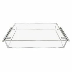 Laila Ali Clear Acrylic Decorative Tray, 19x5