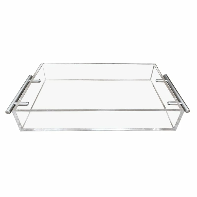 Laila Ali Clear Acrylic Decorative Tray, 19x5 3 Laila Ali Clear Acrylic Decorative Tray, 19x5