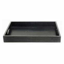Laila Ali Dark Wood Tray, 10x14