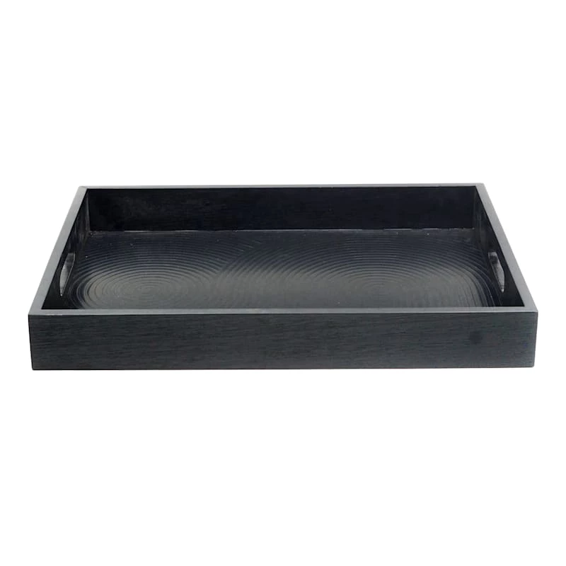 Laila Ali Dark Wood Tray, 12x16 3 Laila Ali Dark Wood Tray, 12x16