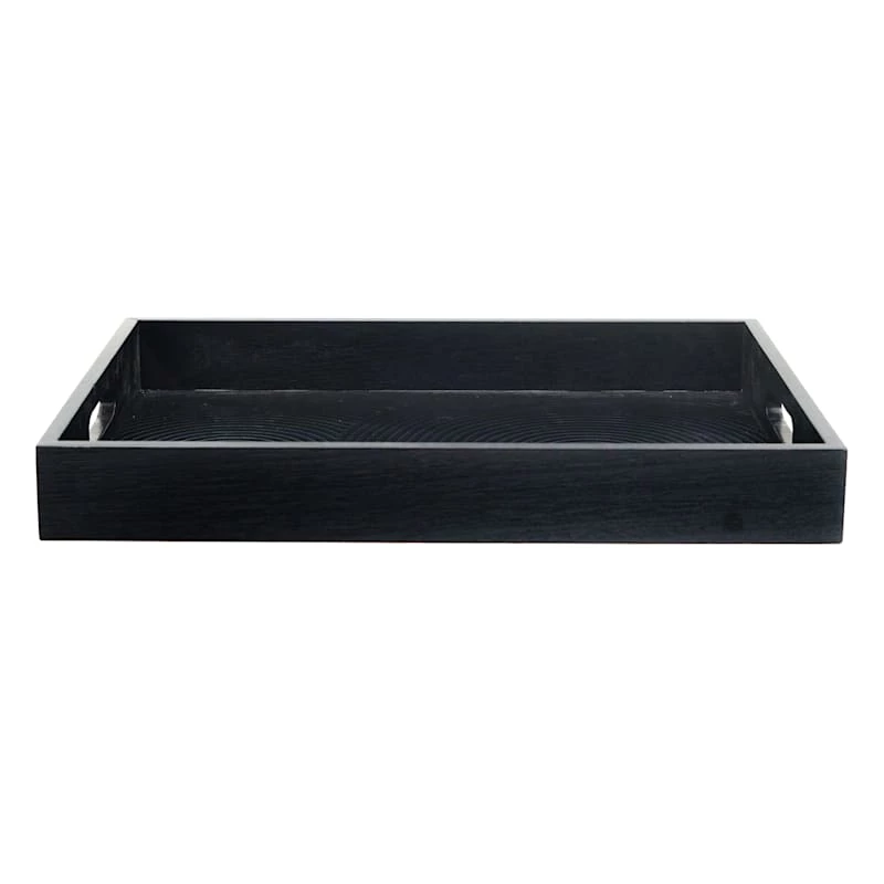 Laila Ali Dark Wood Tray, 12x16 4 Laila Ali Dark Wood Tray, 12x16 - Image 2