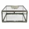Laila Ali Glass Box With Agate Knob, 5x4 1 Laila Ali Glass Box With Agate Knob, 5x4 -Home Decoration Sales Shop laila ali glass box with agate knob 5x4 1