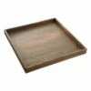 Laila Ali Grey Wooden Tray, 16"