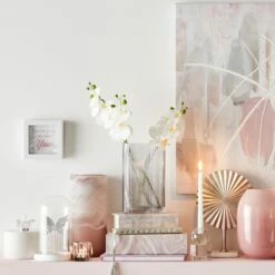 Laila Ali Marbled Round Box With Crystal, 6" -Home Decoration Sales Shop laila ali marbled round box with crystal 6 2