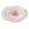 Laila Ali Pink Swirl Decorative Glass Plate, 15x3