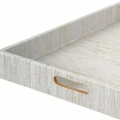 LG Rect Woven White Gold Tray 5 LG Rect Woven White Gold Tray -Home Decoration Sales Shop lg rect woven white gold tray 1