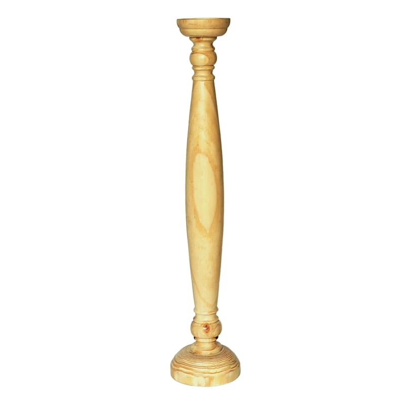 Light Wood Candle Holder, 29" 3 Light Wood Candle Holder, 29"