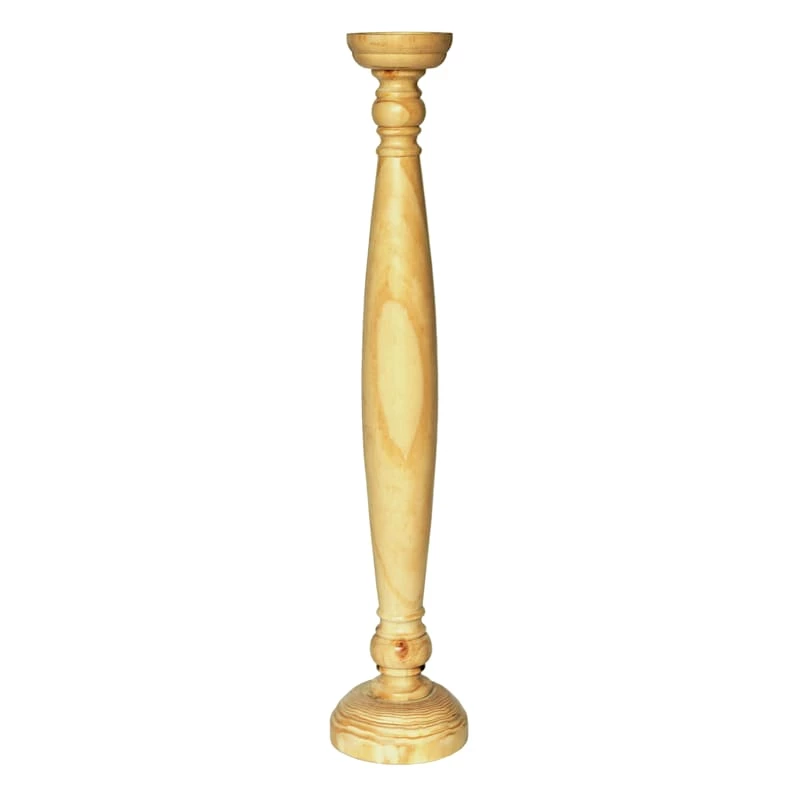 Light Wood Candle Holder, 36" 3 Light Wood Candle Holder, 36"