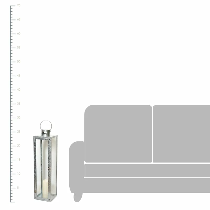 Metal LED Lantern, 29" 4 Metal LED Lantern, 29" - Image 2