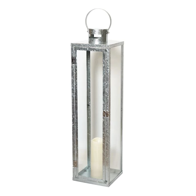 Metal LED Lantern, 29" 3 Metal LED Lantern, 29"