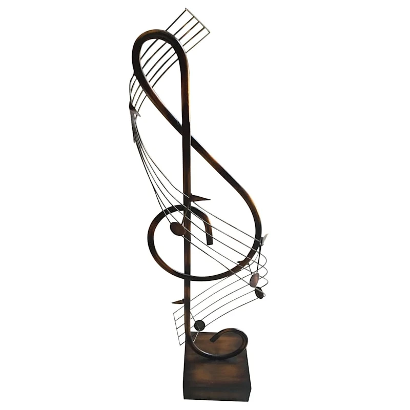 Metal Musical Note Decor, 39.5" 3 Metal Musical Note Decor, 39.5"