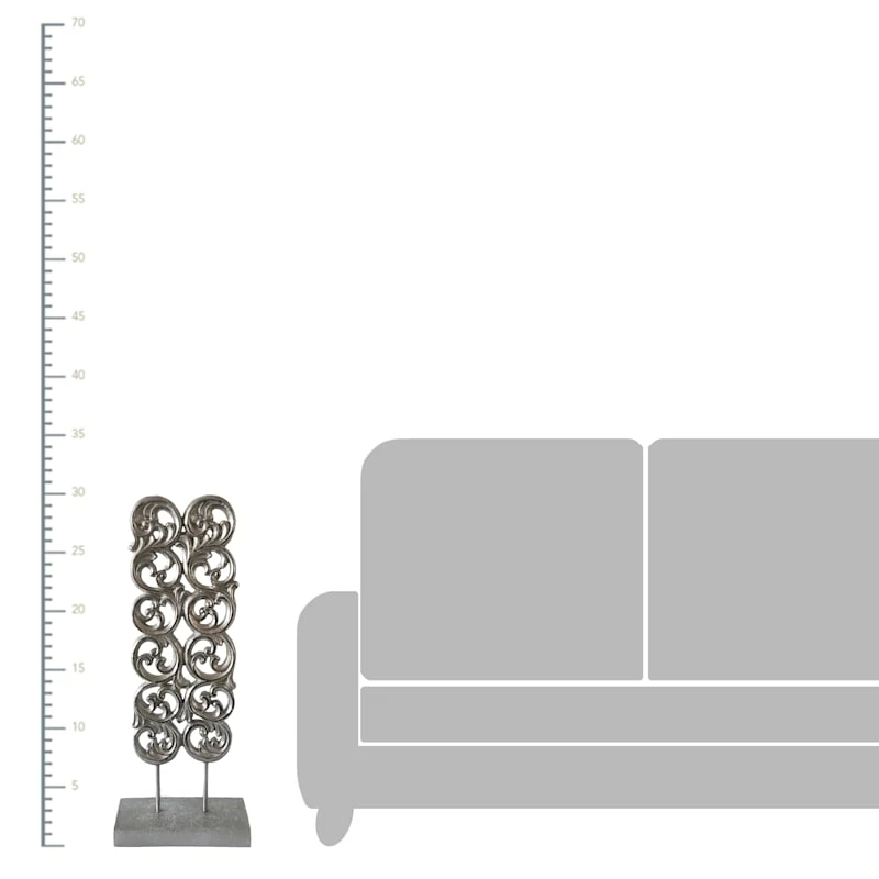 Metallic Resin Decor With Base, 30.3" 4 Metallic Resin Decor With Base, 30.3" - Image 2