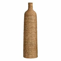 Natural Twist-Weave Seagrass Vase, 29"