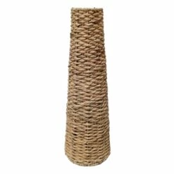 Natural Water Hyacinth Vase, 34"