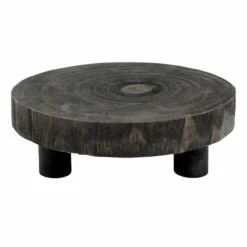 Natural Wood Footed Tray, 8x3