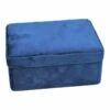 Navy Blue Velvet Box, 6x5 1 Navy Blue Velvet Box, 6x5 -Home Decoration Sales Shop navy blue velvet box 6x5 1
