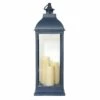 Navy Pre-Lit LED Floor Lantern, 28" 1 Navy Pre-Lit LED Floor Lantern, 28" -Home Decoration Sales Shop navy pre lit led floor lantern 28