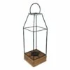 Oversized Metal & Wood Open Floor Lantern, 38" 2 Oversized Metal & Wood Open Floor Lantern, 38" -Home Decoration Sales Shop oversized metal wood open floor lantern 38
