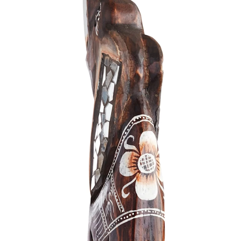 Oversized Silver & Brown Elephant Decor, 39" 7 Oversized Silver & Brown Elephant Decor, 39" - Image 5