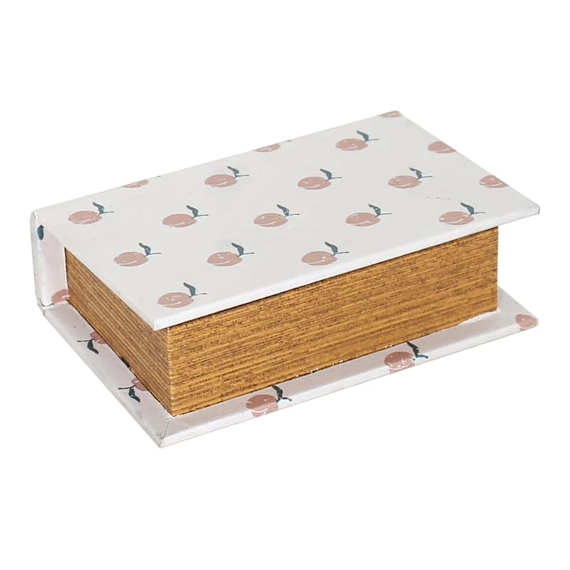 Peachtree White Printed Book Box Decor, 6x4 3 Peachtree White Printed Book Box Decor, 6x4