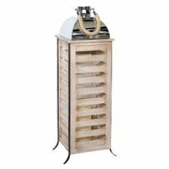 Pre-Lit LED Wooden Floor Lantern, 29"