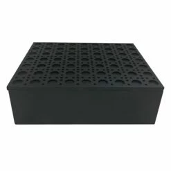 Providence Black Rattan Wood Box, 9x7