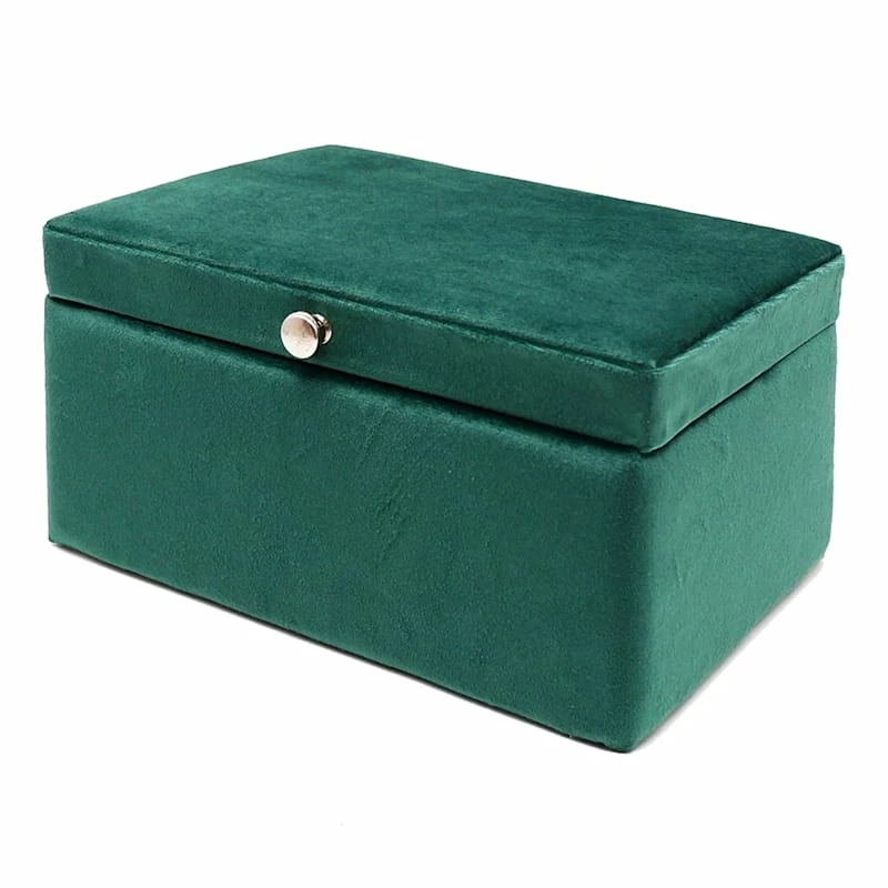 Providence Green Velvet Box, 10x4.5 2 Providence Green Velvet Box, 10x4.5