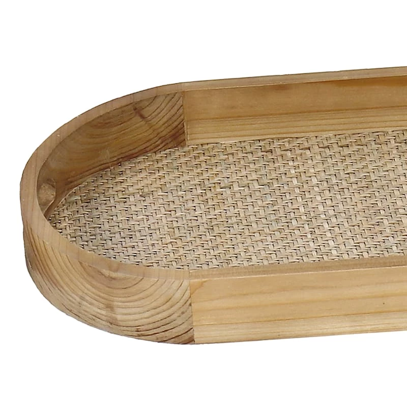 Providence Oval Wooden Tray, Large 4 Providence Oval Wooden Tray, Large - Image 2