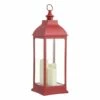 Red Pre-Lit LED Floor Lantern, 28" 2 Red Pre-Lit LED Floor Lantern, 28" -Home Decoration Sales Shop red pre lit led floor lantern 28